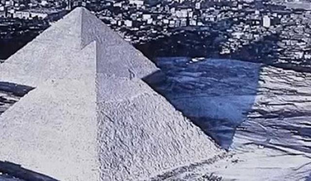 В Египте выпал снег, снег в Египте, пирамиды в снегу